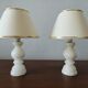 Pair of vintage alabaster lamps