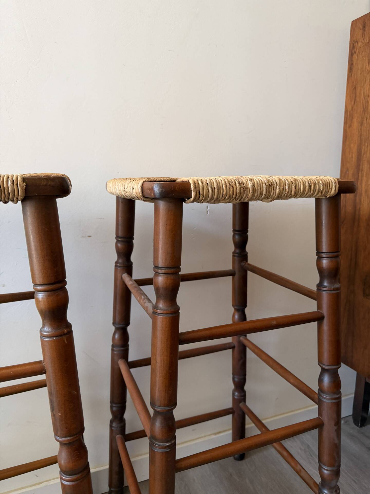 Mid Century bar stools set of 2