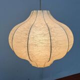 Modern mid-century Cocoon pendant lamp by Friedel Wauer for Goldkant Leuchten, 1960s.
