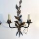 Pair of large wall sconces attributed to Maison Baguès, Paris, circa 1966.