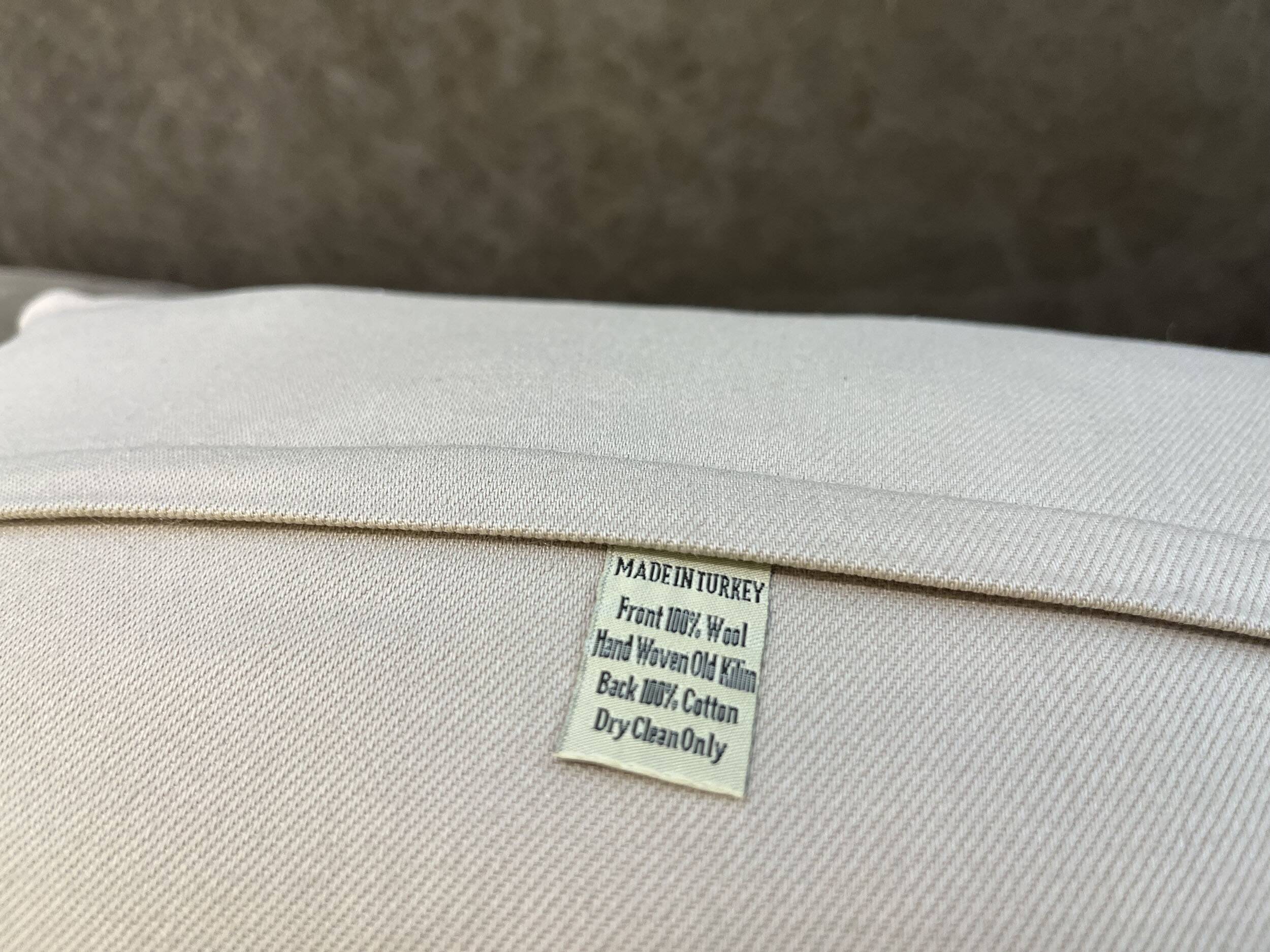 Handmade Faded Carpet Cushion