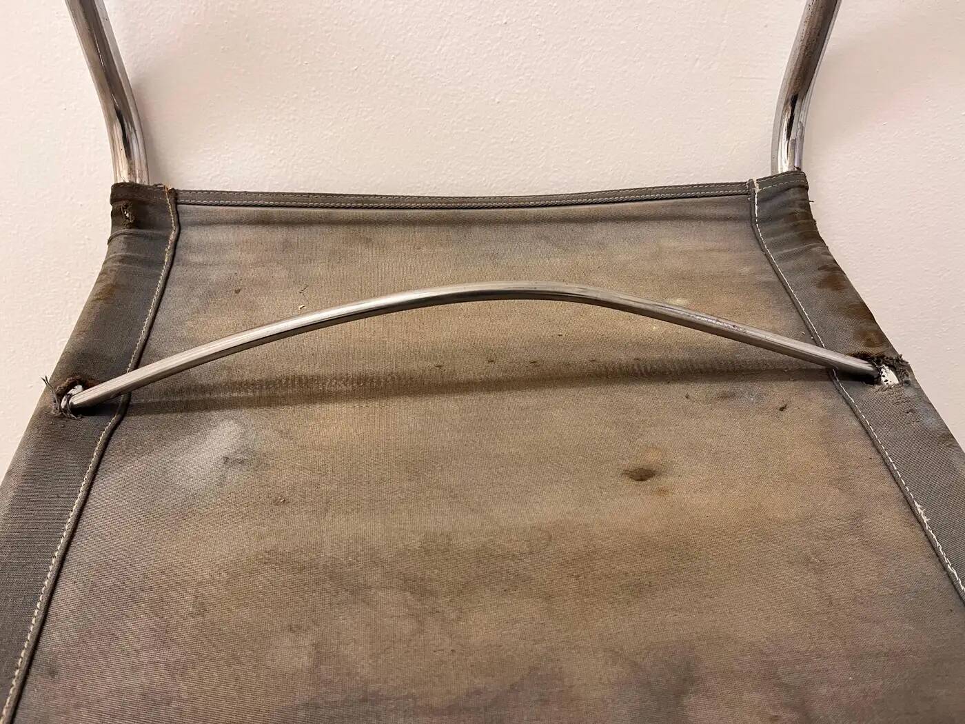 Tubular steel chrome Bauhaus chair / Thonet, Mart Stam, 1930 (Eisengarn)