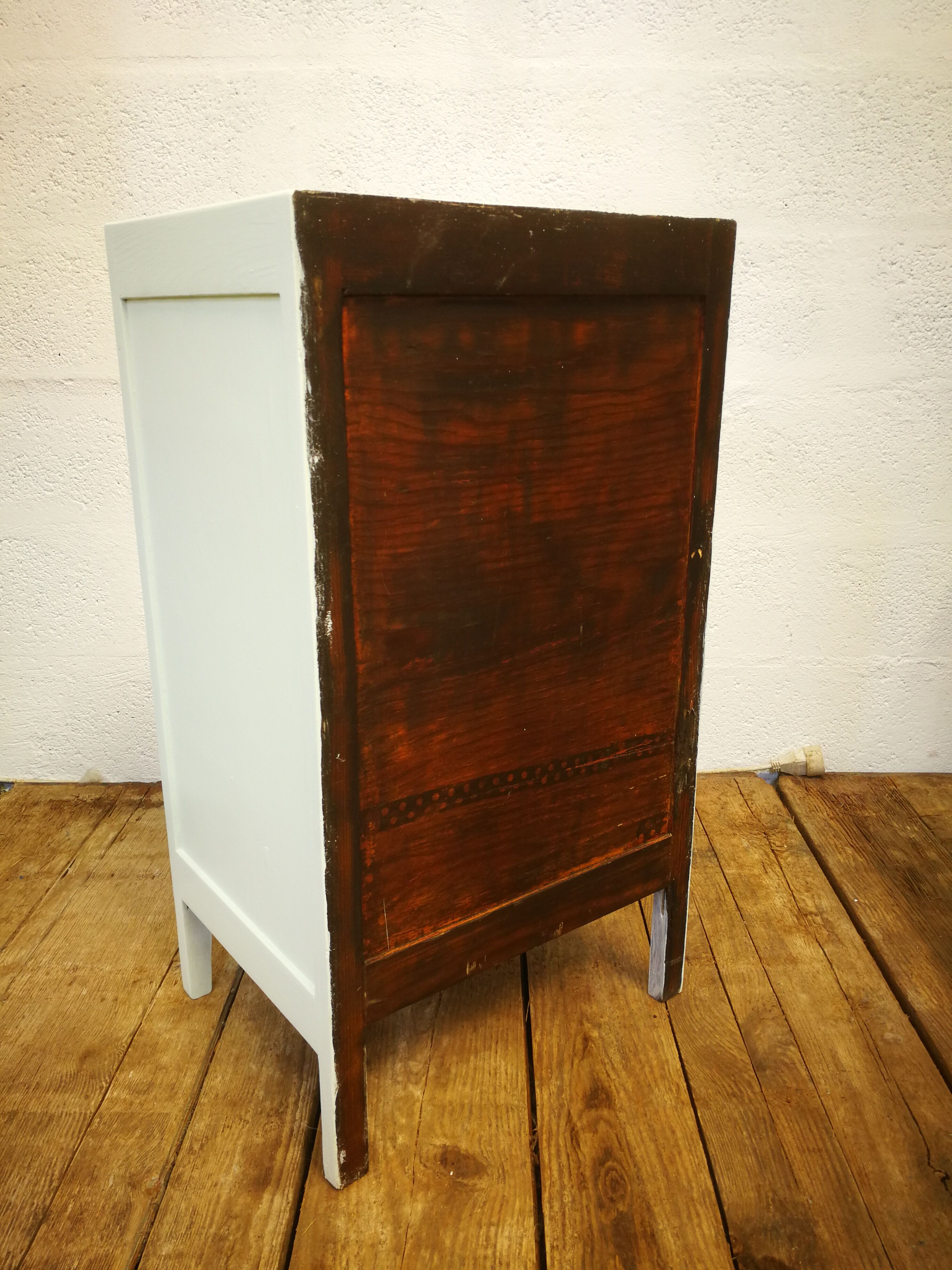 Old wardrobe in wood