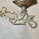 Pair of brass wall candle holders