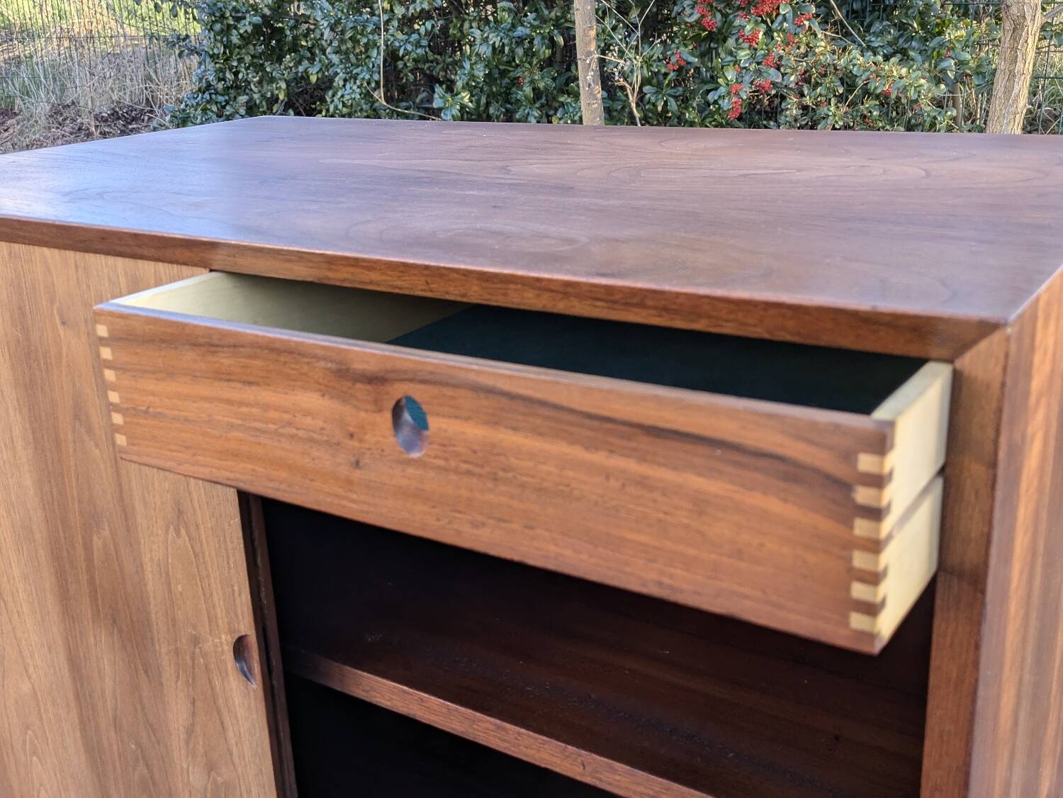Vintage teak sideboard attributed to Poul Cadovius.