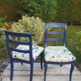 Pair of vintage chairs restyled