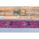 Vintage Hot Pink Turkish Hand-Knotted Runner 81x390