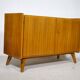 Buffet en noyer des années 1960, style milieu de siècle