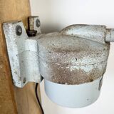 Grey Industrial Factory Wall Light from Elektrosvit, 1970s