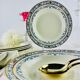 6 old creil and montereau hollow plates, Colbert service