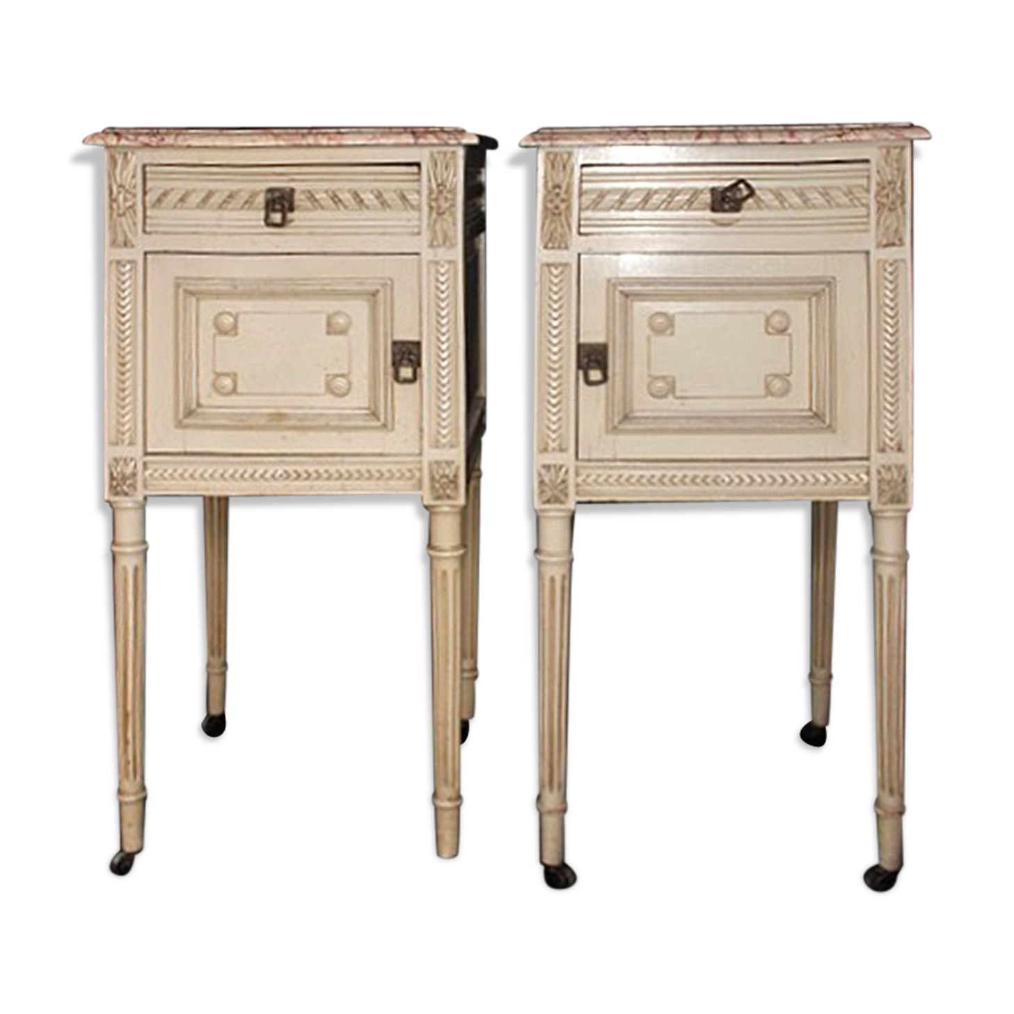 Pair of nightstands 19th