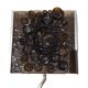 Applique murale MCM en verre brun art