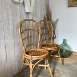 Pair of rattan chairs