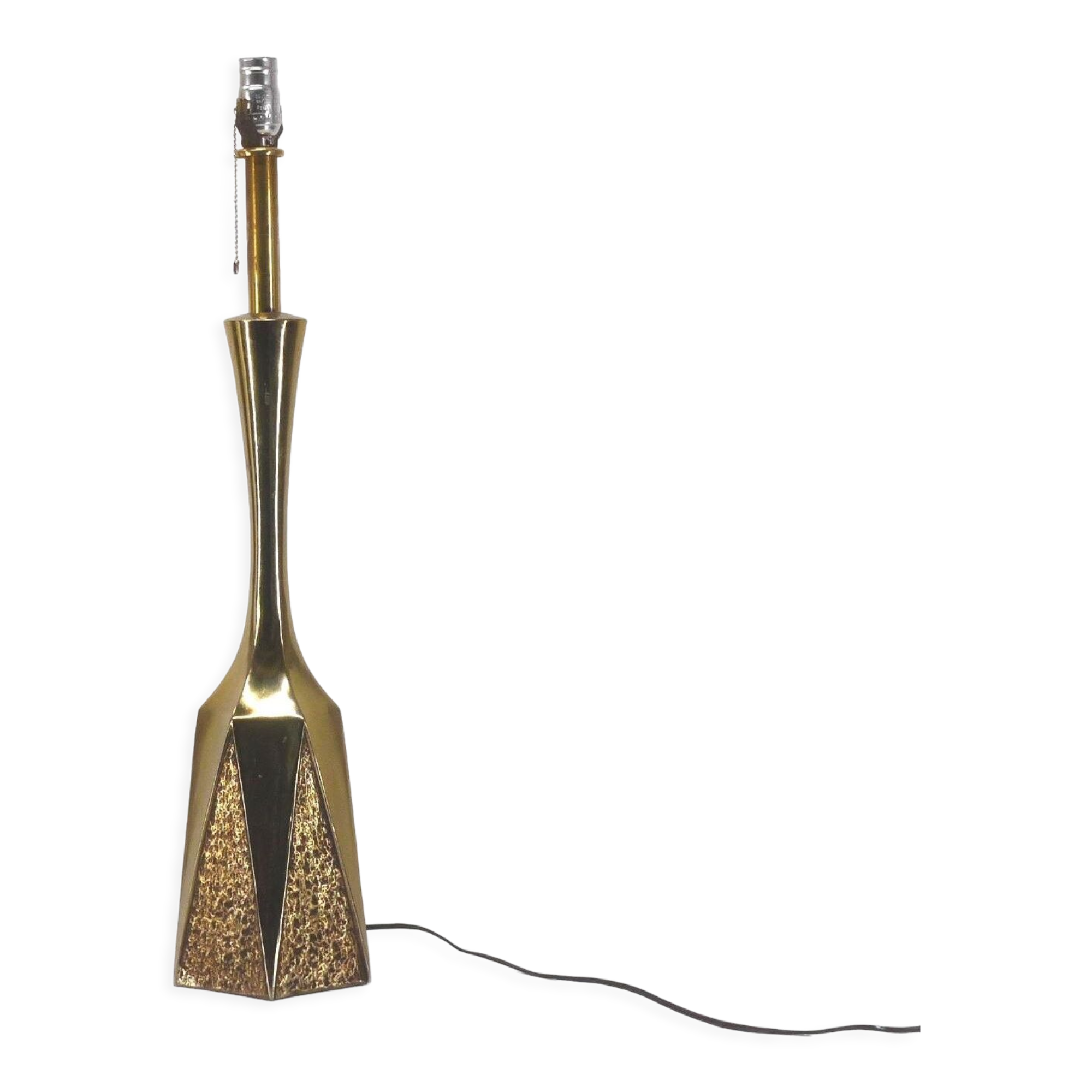 Pied de lampe brutaliste américaine Maison Laurel