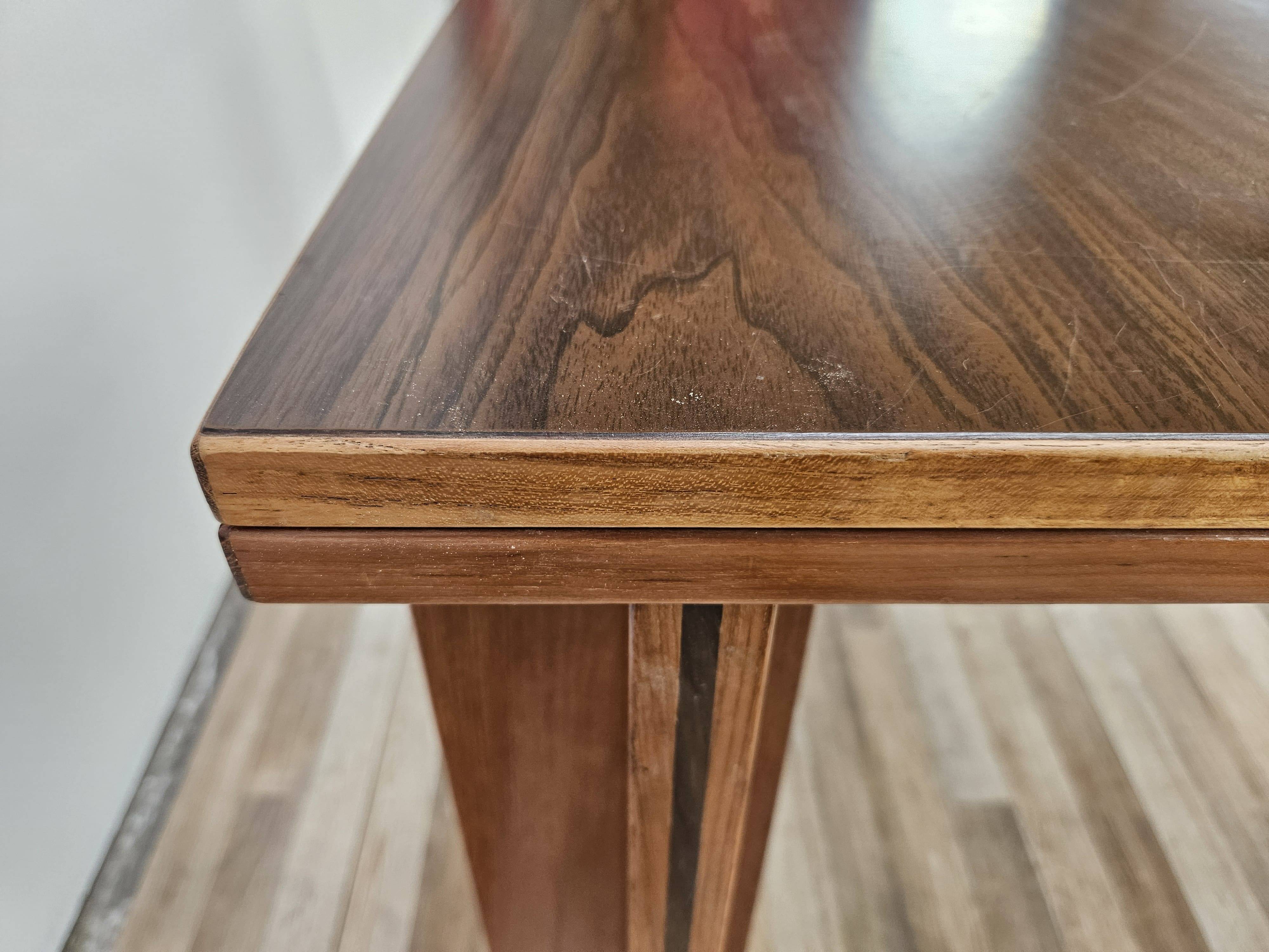 Italian design folding dining table, 1970