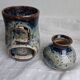 Vintage scented burner in glazed stoneware signed Paralou – 1970s/1980s.