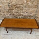Large Scandinavian teak coffee table