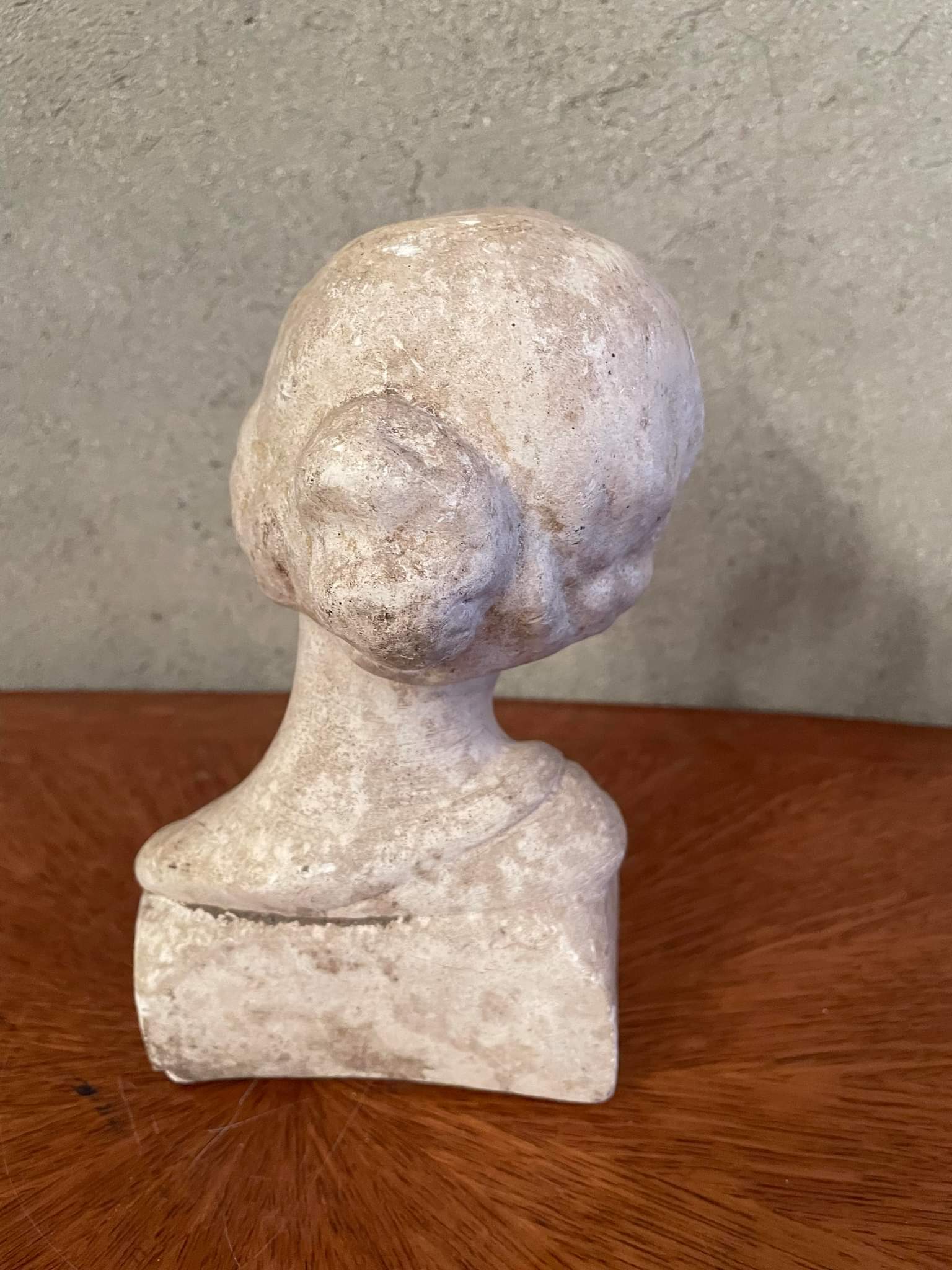 Vintage plaster bust of a woman