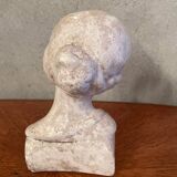 Vintage plaster bust of a woman