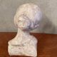 Vintage plaster bust of a woman