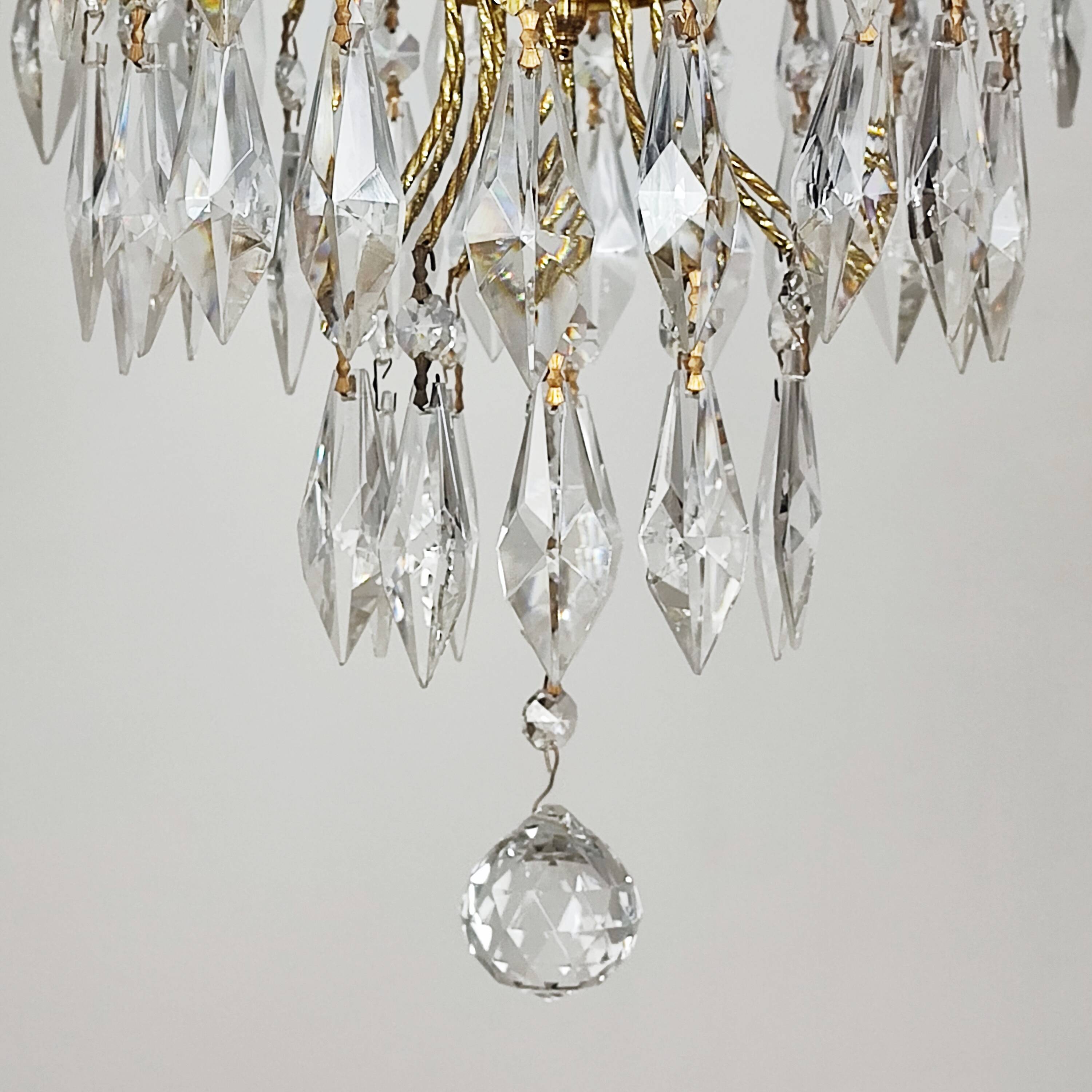 “Cascade” tassel chandelier