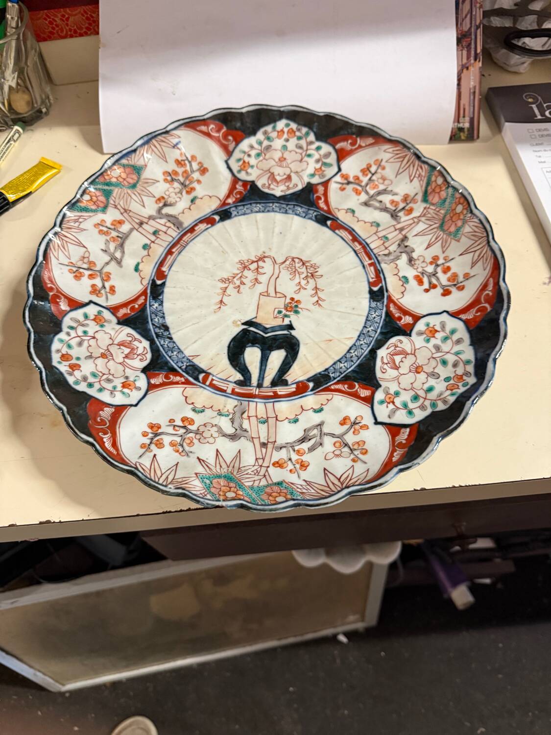 Grand plat en Imari