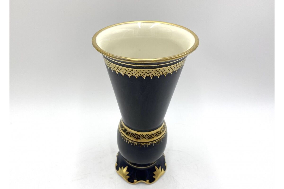 Cobalt Vase, Krister Porzellan, 1930s