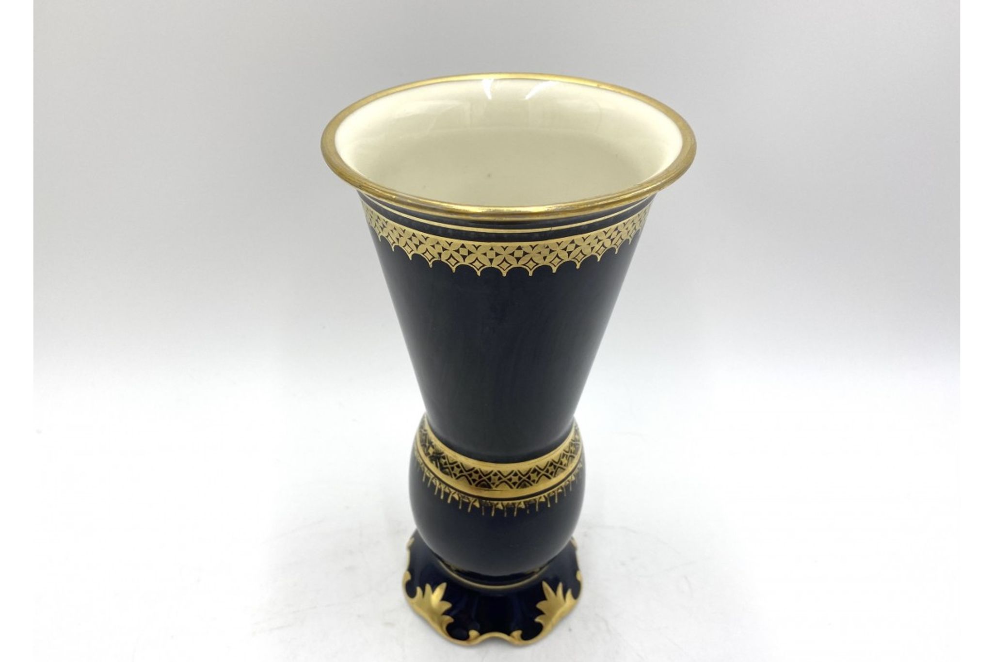 Cobalt Vase, Krister Porzellan, 1930s