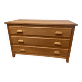 restored oak chest of drawers