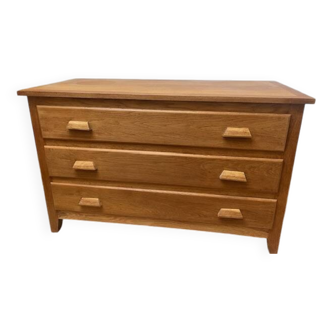 restored oak chest of drawers