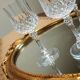 4 Arques crystal wine glasses