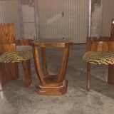Lot coffee table and two art deco heaters 1930