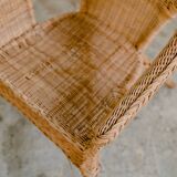 Rattan armchairs