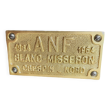 Old workbench furniture with six drawers and a door