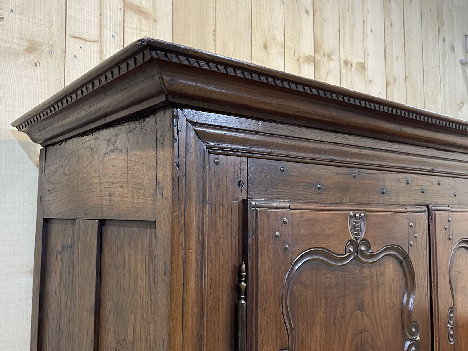 Small Breton wardrobe nineteenth in chestnut