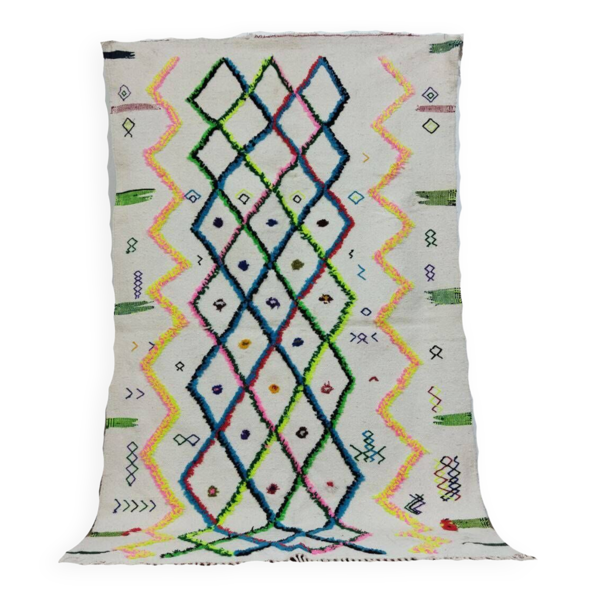 Handmade Moroccan Berber rug 222 x 128 cm