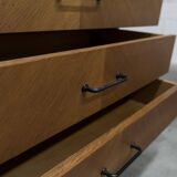 Scandinavian chest of drawers 1960 light oak clean and solid