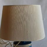 Blue porcelain bedside lamp