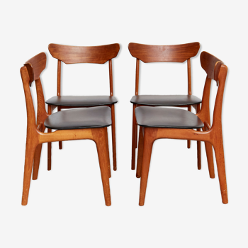 Schienning & Elgaard dining chairs for Randers