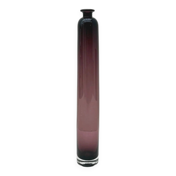 Vase by Marisa and Alain Begou in blown glass, France 1986