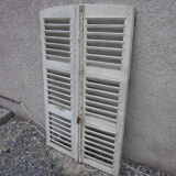 Pair of old shutter louvers