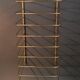 Wall-mounted or free-standing gilded brass vinyl holder 1960/1970.