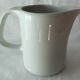 Limoges white earthenware milk pitcher