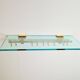 Brass and Glass R14G Wall-Mounted Coat Rack from Peter Ghyczy, 1980s
