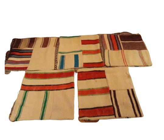 Ensemble de cinq coussins en laine
