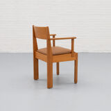 Leather Dutch Art Deco Chair