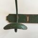 1900 green metal garden coat holder