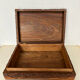 Carved wooden box
