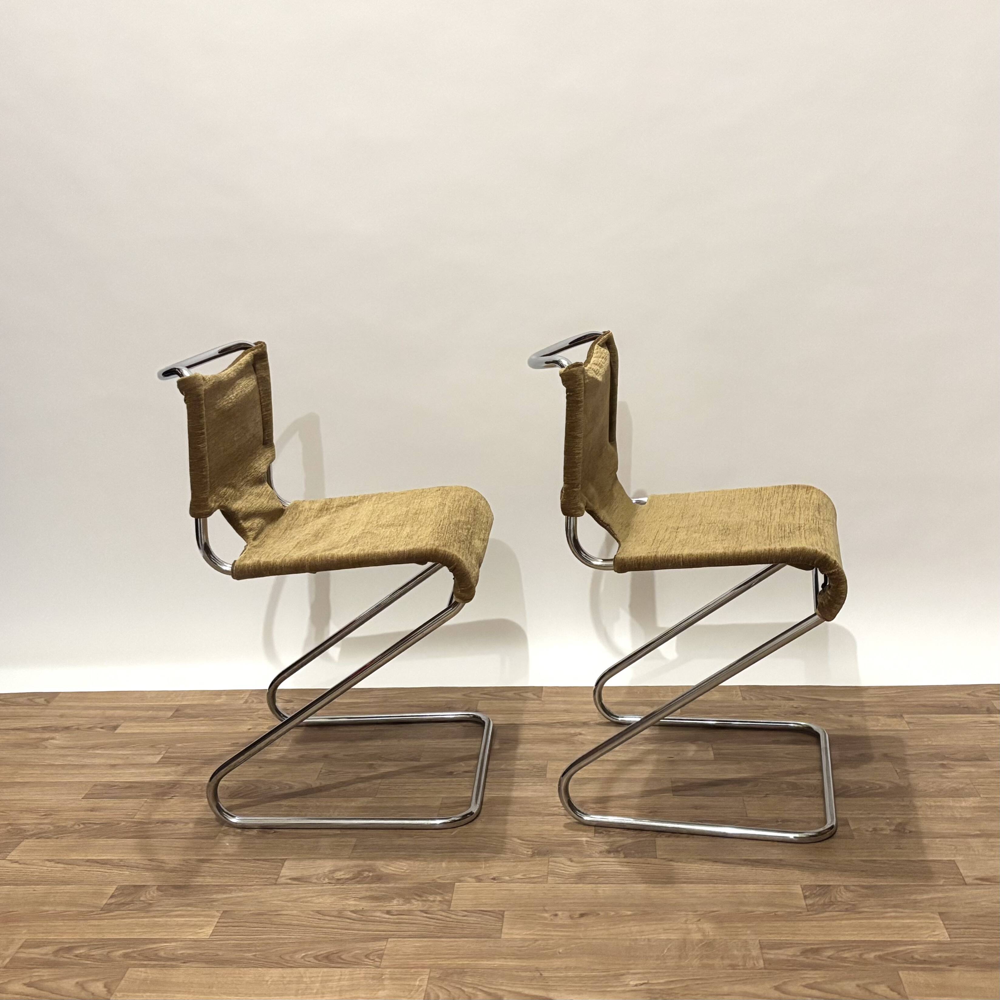 Pair of Biscia de Mourgue chairs from the 70s