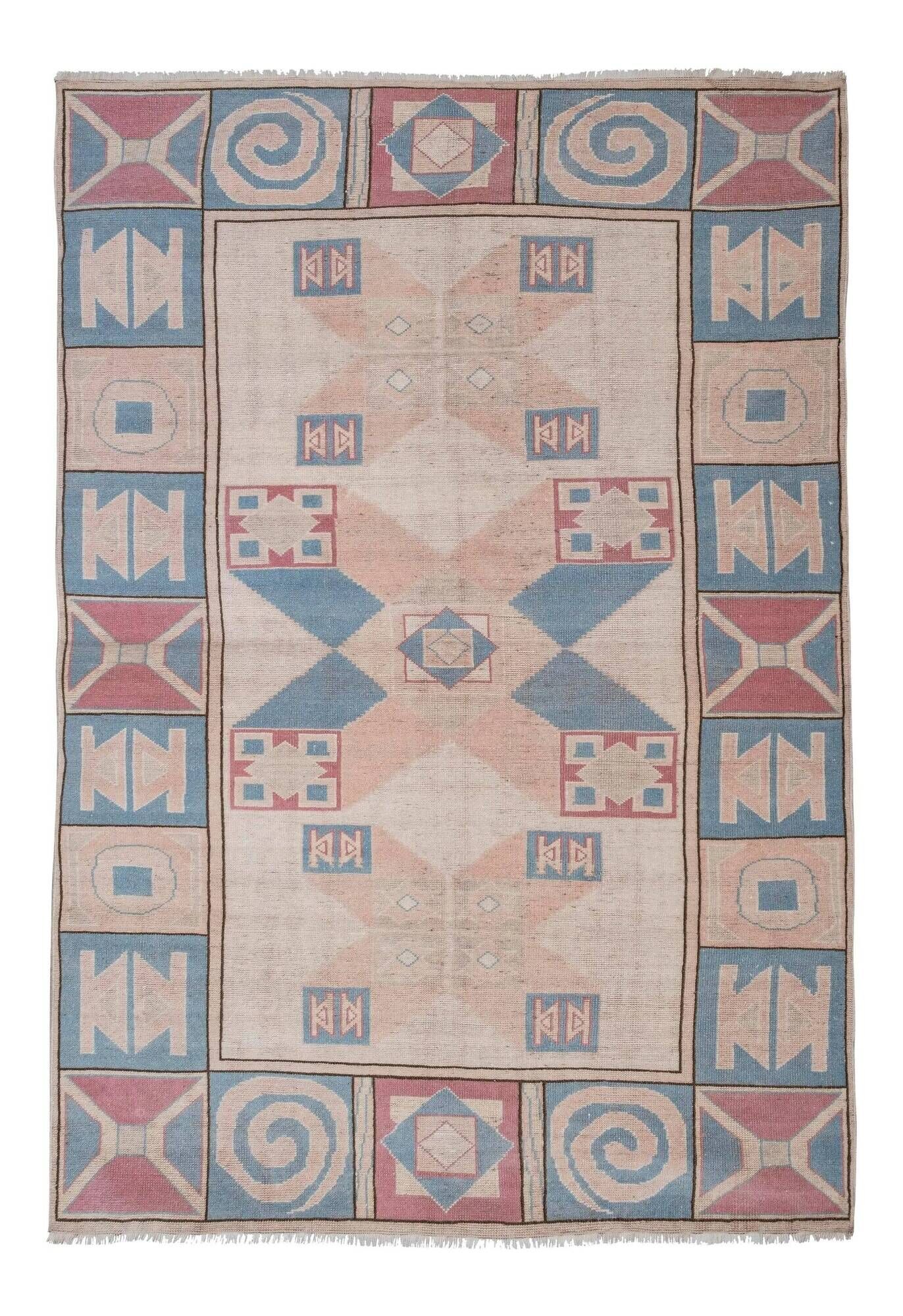 Vintage Turkish Oushak rug 175x252 cm